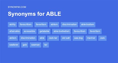 another word for able to.